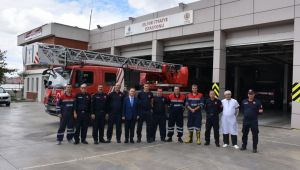 Işıklar'dan itfaiye erlerine ziyaret