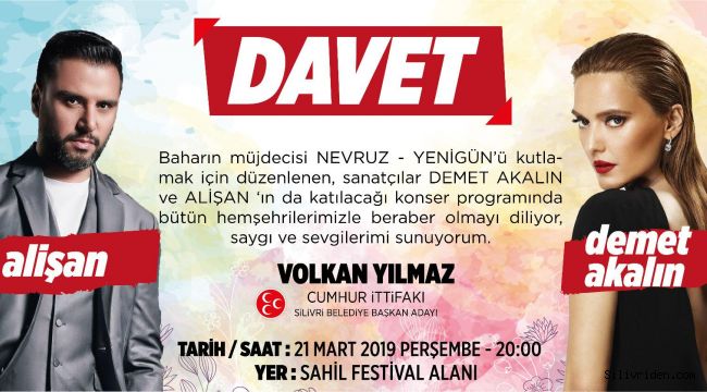 Demet Akalın ve Alişan Silivri’de konser verecek