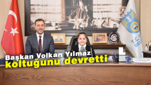 Başkan Volkan Yılmaz koltuğunu devretti