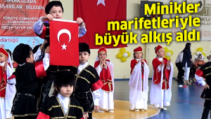 Minikler marifetleriyle büyük alkış aldı