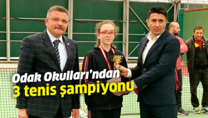 Odak Okulları'ndan 3 tenis şampiyonu