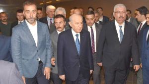 Dernek başkanları Devlet Bahçeli'nin misafiri oldu