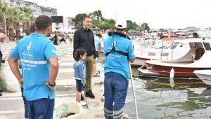 Silivri sahilleri temizleniyor