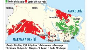 Deprem haritasında Silivri 