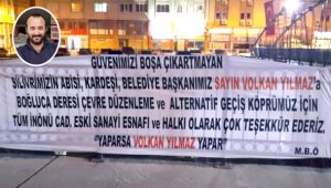 Esnaftan Volkan Yılmaz'a teşekkür