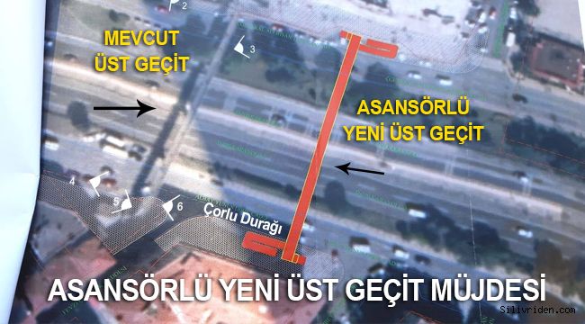 Asansörlü yeni üst geçit projesi onaylandı