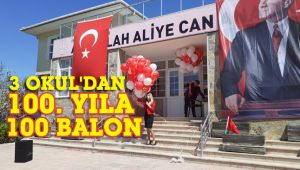 100. yıla 100 balon bıraktılar