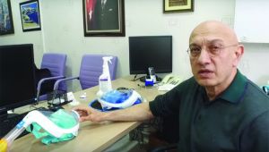 Dayanışma Platformu gönüllüsü Dr. Aydın, koruyu maske tasarladı