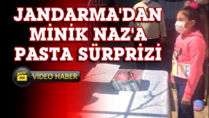 Jandarma'dan minik naza doğum günü sürprizi