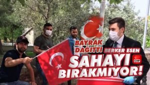 19 Mayıs öncesi esnafa bayrak dağıtıldı