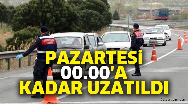 31 ile yönelik giriş-çıkış kısıtlaması, Pazartesi 00.00'a kadar uzatıldı