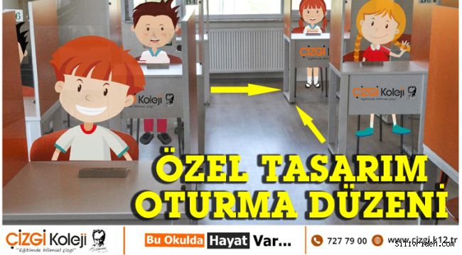 Çizgi Koleji, öğrencileri için yeni oturma düzeni tasarladı