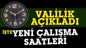 Kamuda yeni çalışma saatleri belli oldu