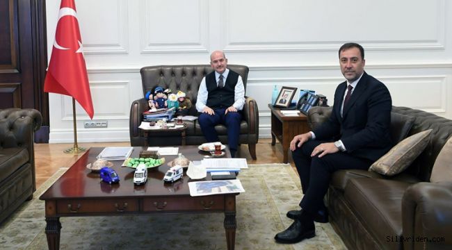 Başkan Yılmaz, Bakan Soylu ile bir araya geldi