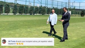 Tonta'dan Yılmaz'a Değirmenköy Stadı teşekkürü