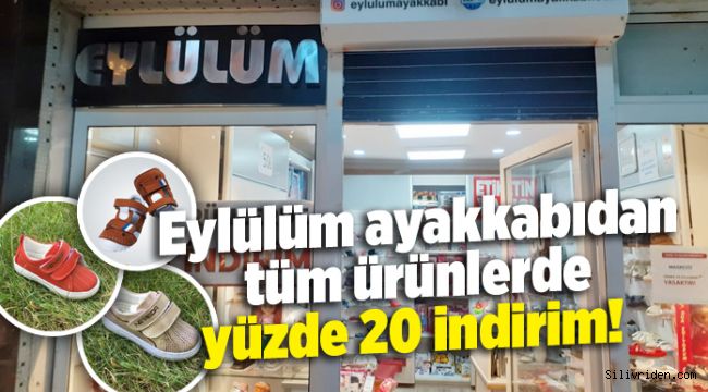 Eylülüm ayakkabıdan tüm ürünlerde yüzde 20 indirim!