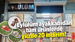 Eylülüm ayakkabıdan tüm ürünlerde yüzde 20 indirim!