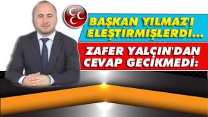 Zafer Yalçın'dan CHP'ye üst perdeden cevap geldi