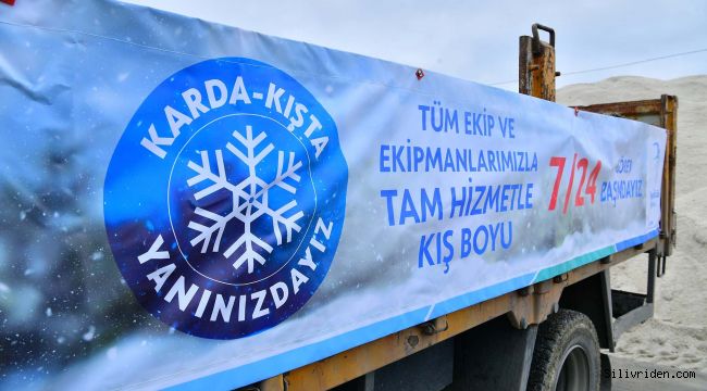 Beylikdüzü belediyesi 270 personel ve 90 araçla kışa hazır