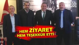 Emlakçılardan Koçer'e teşekkür ziyareti