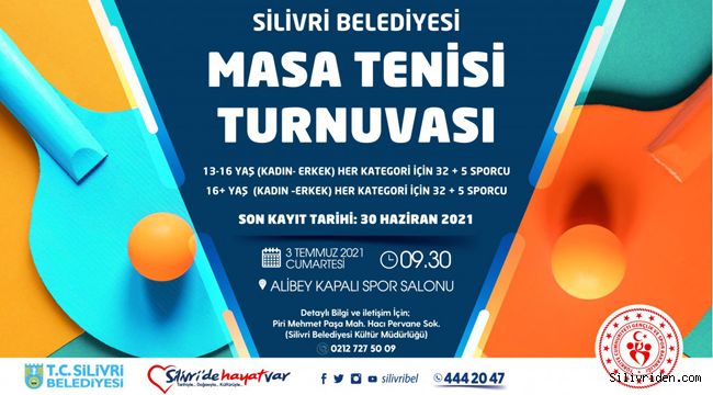 Masa tenisi turnuvası başlıyor!