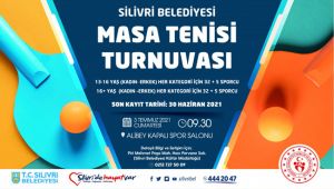 Masa tenisi turnuvası başlıyor!