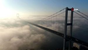  15 Temmuz Şehitler Köprüsü sis altında kaldı