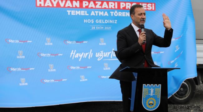 Hayvan pazarının temeli atıldı