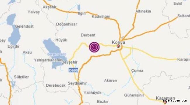 Son Dakika: Konya'da 5.1 büyüklüğünde deprem