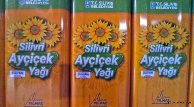  Silivri Belediyesi ürettiği ayçiçek yağını 10 bin aileye dağıtıyor