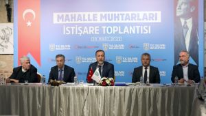 Başkan Yılmaz Mahalle Muhtarları ile toplantı düzenledi