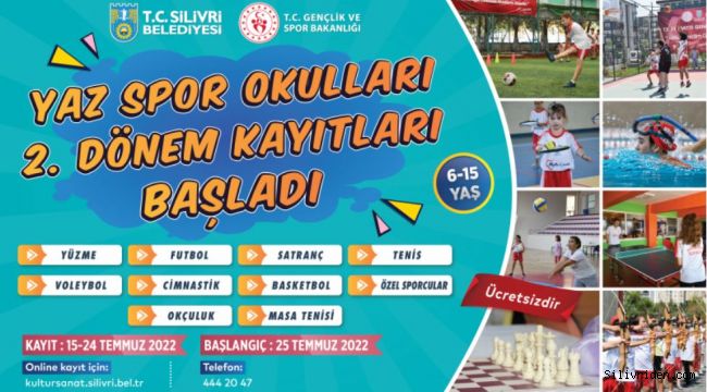 Yaz Spor Okulları'nda 2. dönem kayıtları başladı
