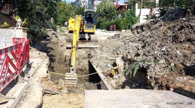 Silivri’de alt yapı çalışmasında göçük meydana geldi