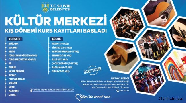 Silivri Belediyesi kış dönemi kurs kayıtları devam ediyor