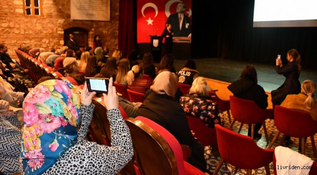 Silivri'den hep birlikte seslendiler... Kadına şiddete hayır!