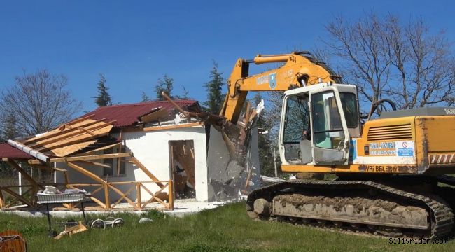 Silivri'de bugün 123 kaçak yapı daha yıkılıyor 