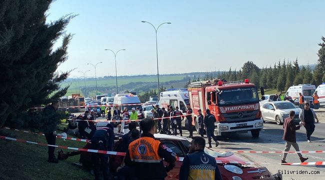 Silivri TEM'deki kazada 6 kişi hayatını kaybetti
