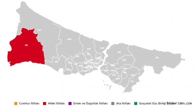 2018'e göre Silivri'de sandık sonuçları?