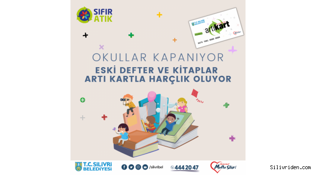 Silivri'de eski defter ve kitaplar artı kart ile haçlık oluyor 