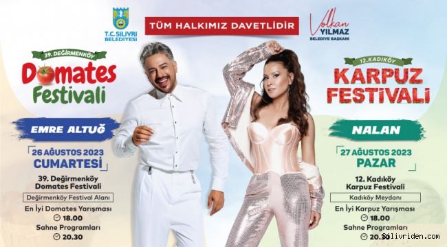 Domates ve Karpuz festivallerim için geri sayım başladı