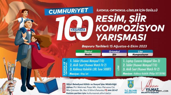 Silivri Belediyesinden resim, şiir ve kompozisyon yarışması