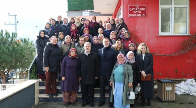  Başkan Yılmaz Çayırdereli kadınlarla buluştu