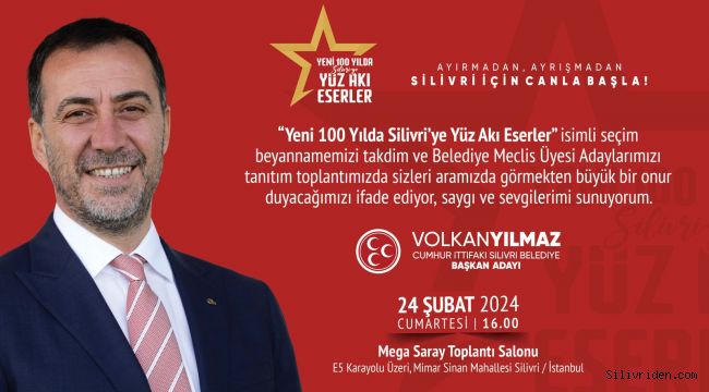 Başkan Yılmaz seçim beyannamesini açıklıyor 