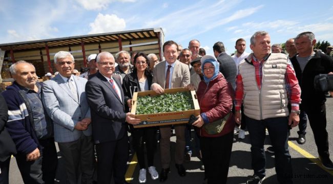 Silivri Belediye Başkanı Bora Balcıoğlu ve İBB' den çiftçilere fide desteği