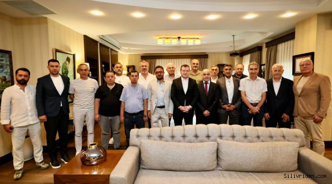 Silivrispor Yönetimi'nden Başkan Balcıoğlu'na ziyaret
