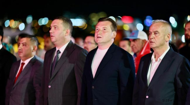 Silivri'de demokrasi nöbeti tutuldu