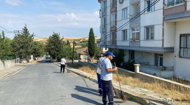 Silivri'de yoğun temizlik ve yangın önlemi