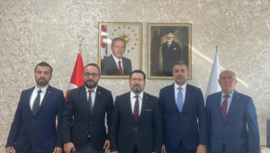 Eğitim Sendikalarından İlçe Milli Eğitim Müdürü Damat’a ziyaret