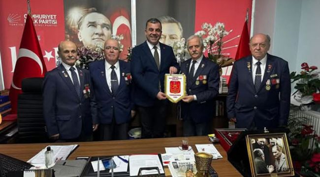 Gazilerden CHP İlçe Başkanı Doruk Bulut’a hayırlı olsun ziyareti