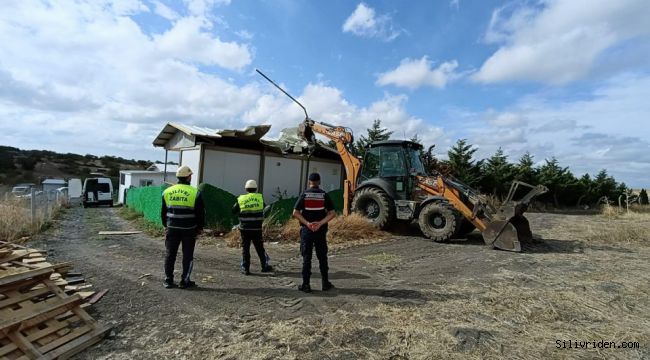 Silivri Belediyesi’nden kaçak yapılara geçit yok!